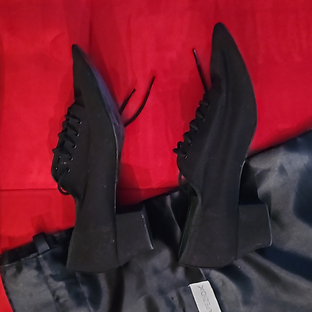 Capezio Ballroom Dance Shoes Black 9 - Picture 3 of 6